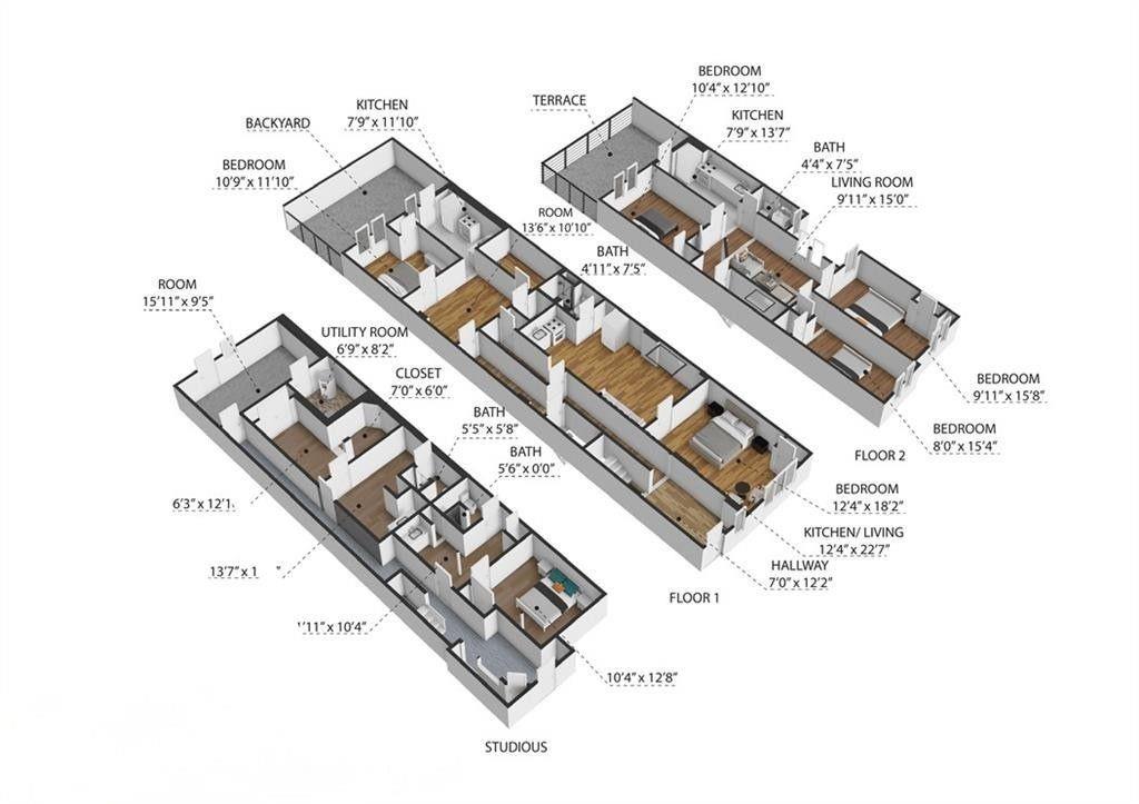 Three Family Fulton  Brooklyn, NY 11208, MLS-497924-33